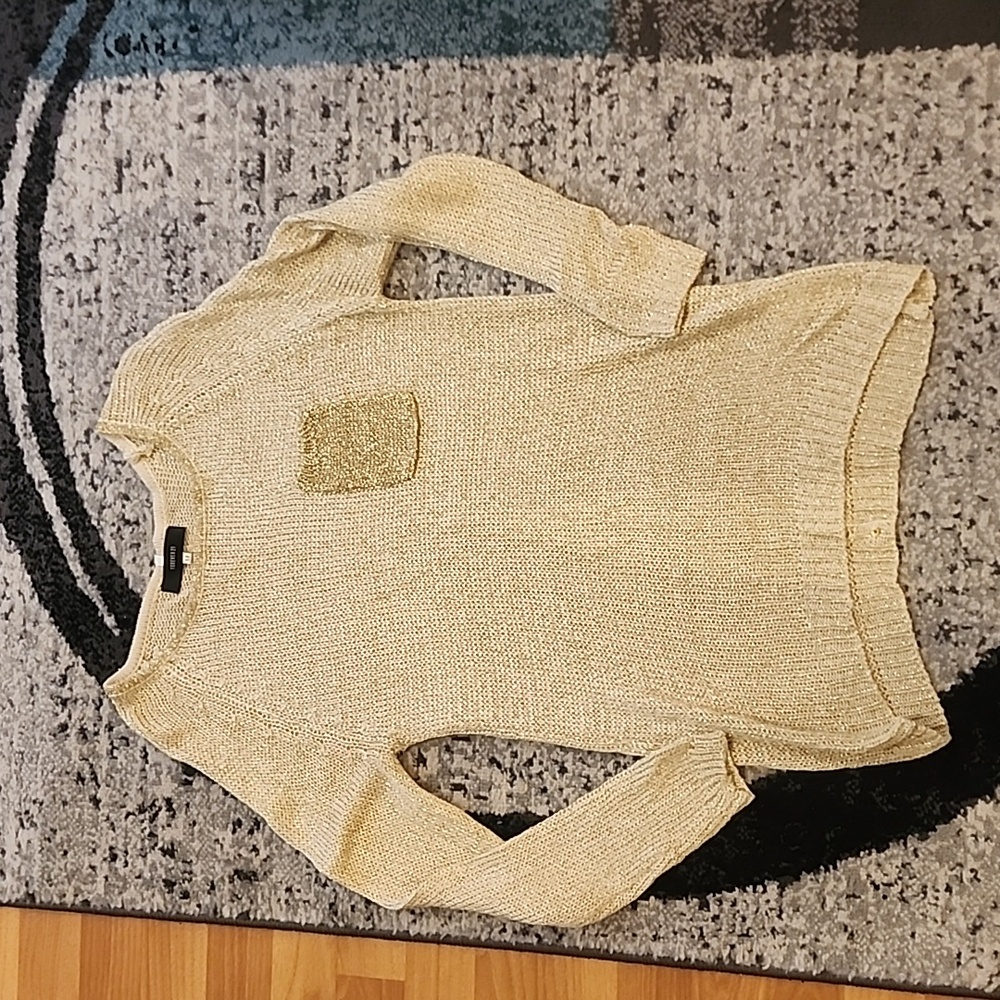 Forever 21 Gold Sparkle Sweater